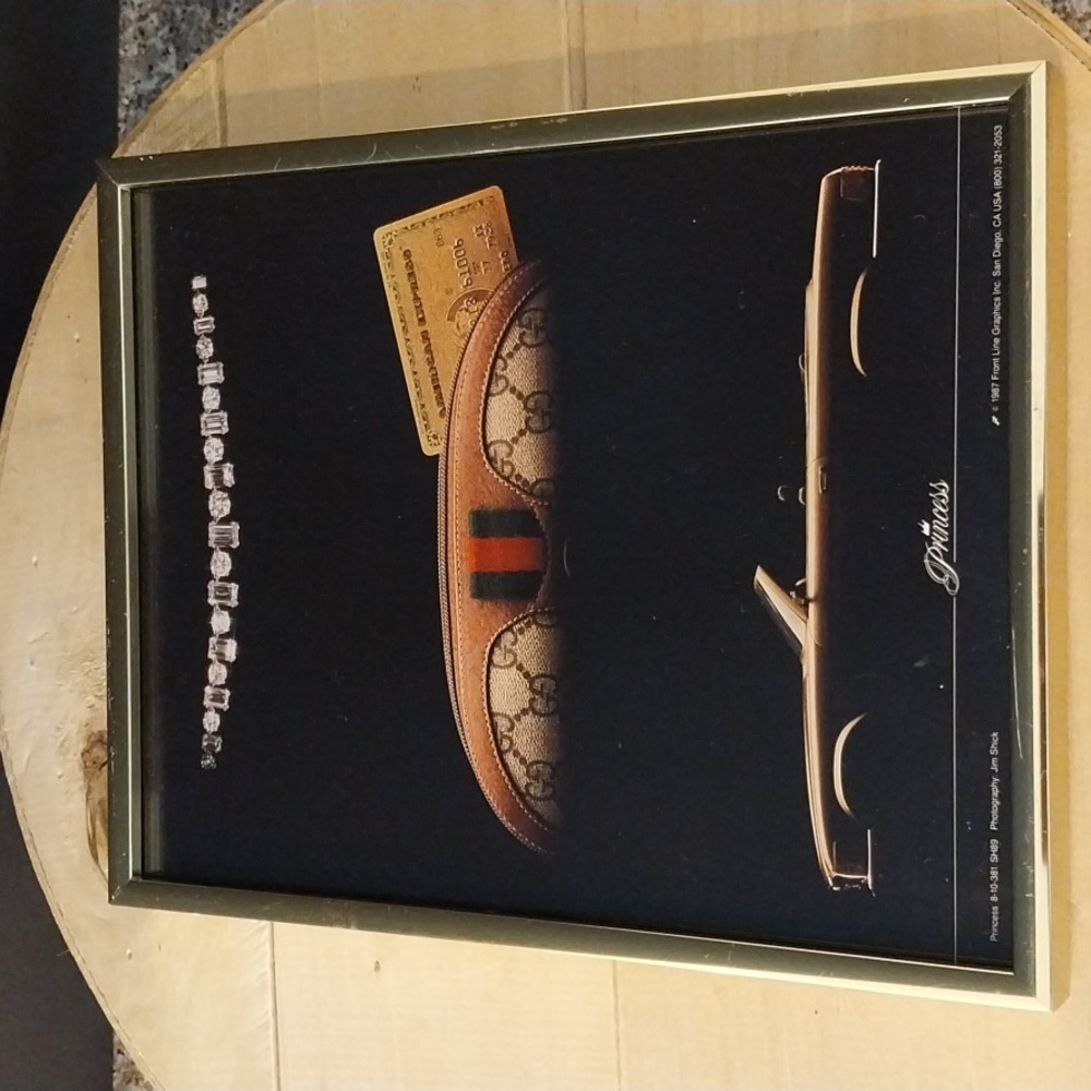 Framed 1987 Jim Shick “Princess” Mercedes Art 80s Luxury Decor